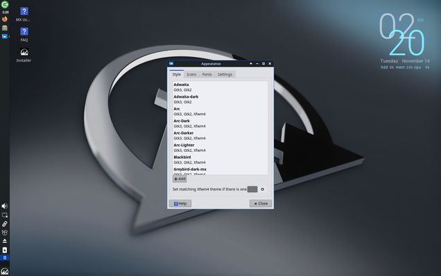 Screenshot MX Linux 23 Libretto