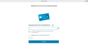 Ansicht Desktop-APP ePA elektronische Gesundheitsakte
