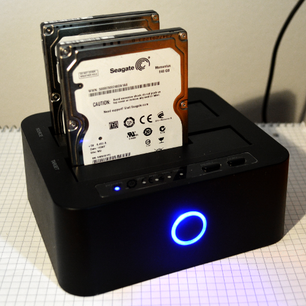 Ansicht Kopierstation mit 2 HDD