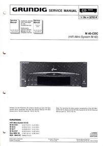 Grundig M 40 CDC Service-Manual-Anleitung