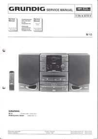 Grundig Service-Manual-Anleitung M15