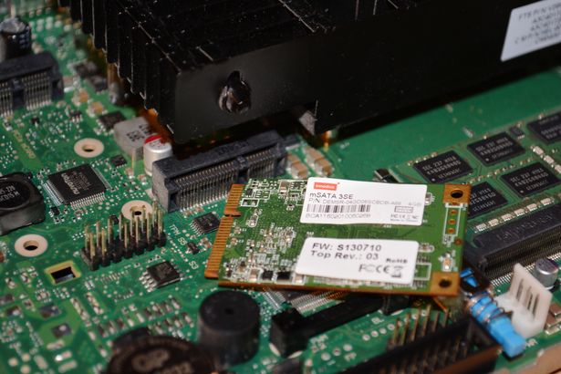 Ansicht mSATA-SSD ausgesteckt