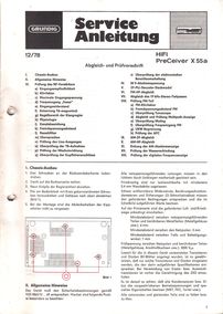 Grundig HiFi Systeme Manual Service