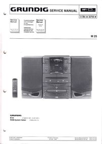 Grundig M25 Service-Manual-Anleitung