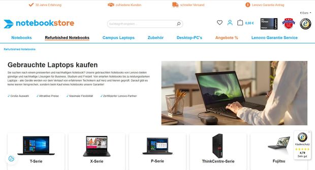 Webseite Screenshot