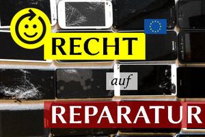 Symbolfoto 'Recht auf Reparatur' mit Smartphones