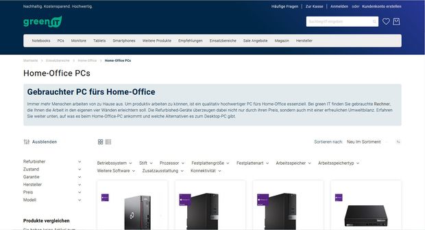 Screenshot Webseite 