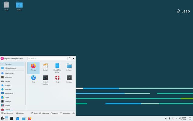 Screenshot openSUSE Leap