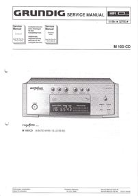 Grundig M 100 CD Fine Arts Service-Manual-Anleitung