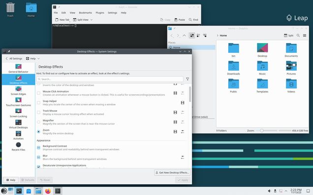 Screenshot openSUSE Leap