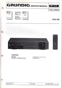 Grundig HiFi Systeme Manual Service