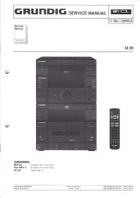 Grundig M20 Service-Manual-Anleitung
