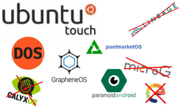 Logos von Custom-ROMs