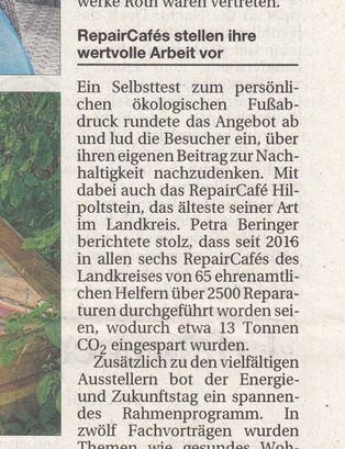 Hilpoltsteiner Kurier Repair-Café Hilpoltstein