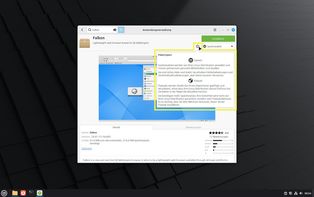 Ansicht Klick auf "i" mit geöffneter Infoeinblednung