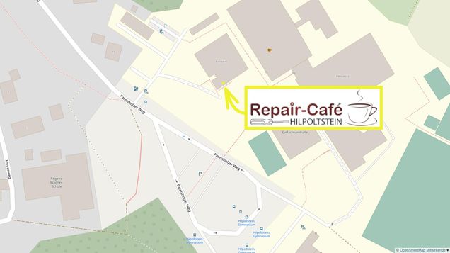 Karte Lage Repair-Café Eingang Einstein