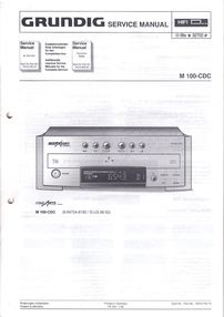 Grundig M 100 CDC Fine Arts Service-Manual-Anleitung