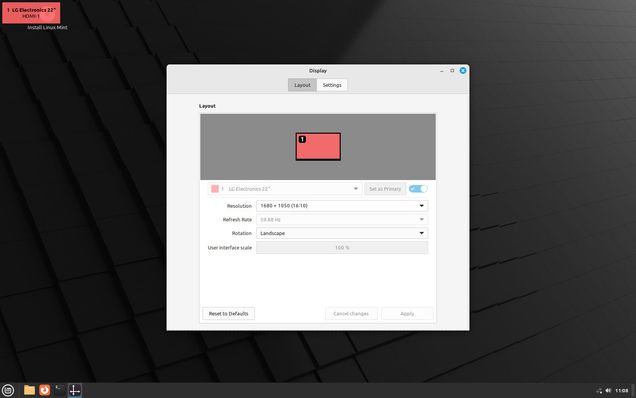 Screenshot Mint Cinnamon