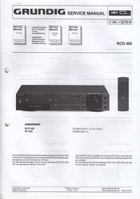 Grundig HiFi Systeme Manual Service