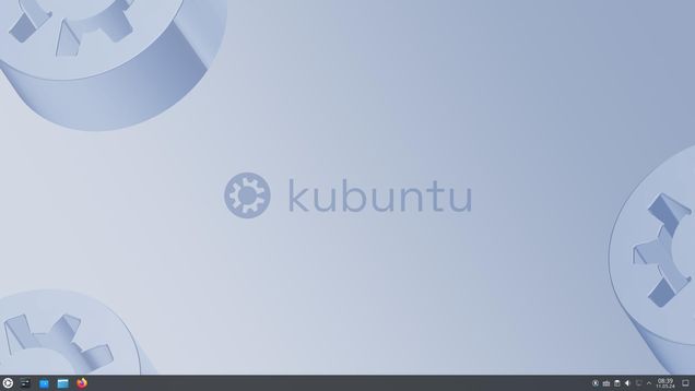 Bildschirm Ansicht Kubuntu 24.04 Start