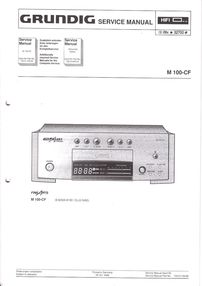 Grundig M 100 CF Fine Arts Service-Manual-Anleitung