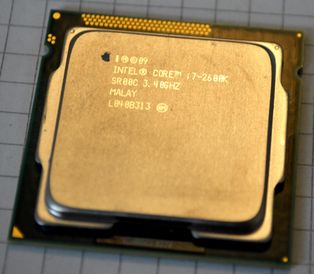 Ansicht Prozessor Intel Core i7 für Desktop-PCs